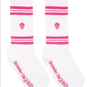 Alexander McQueen Skull Stripe Socks